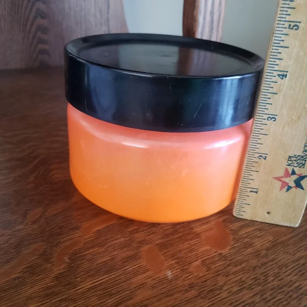 Anchor Hocking Fire King‎ Orange & White Milk Glass Canister With Lid 4:
